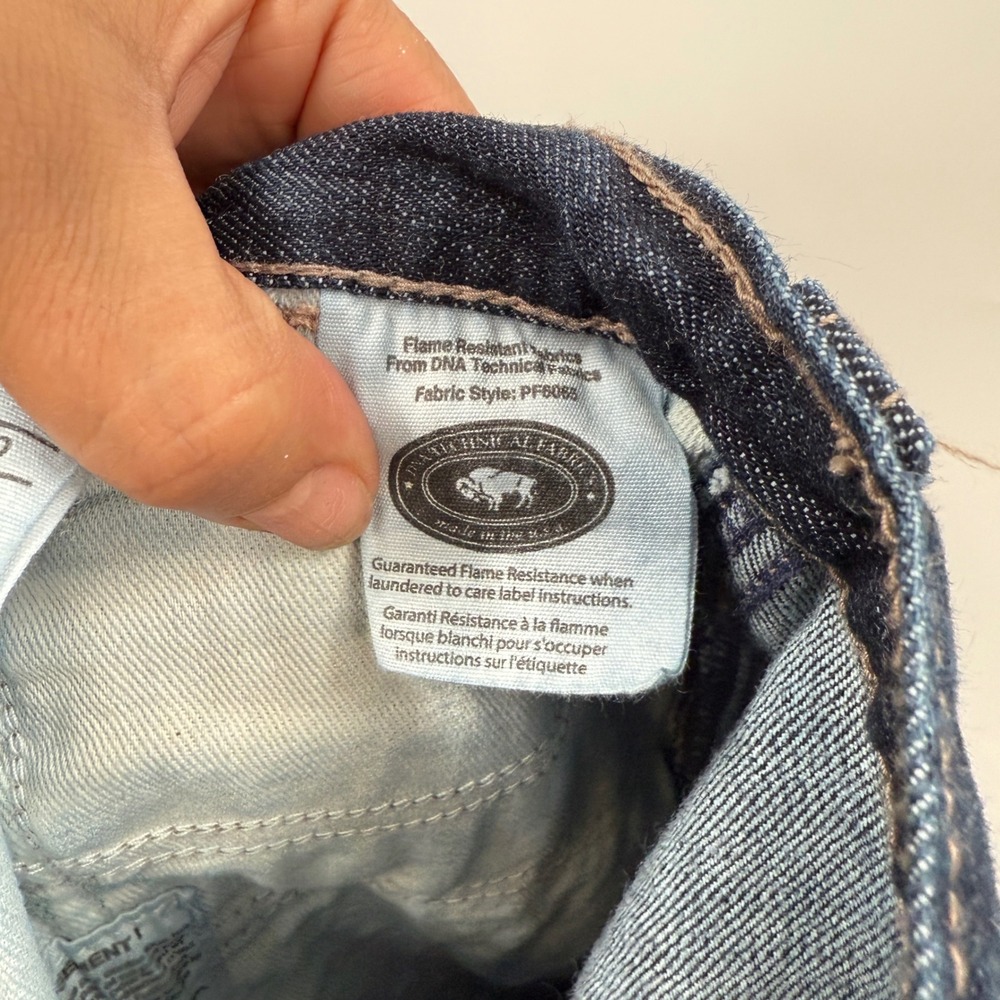 Carhartt FR Mens 36x30 Blue Denim Work Pants Arc Rated NFPA 2112 Flame Resistant - Picture 9 of 10